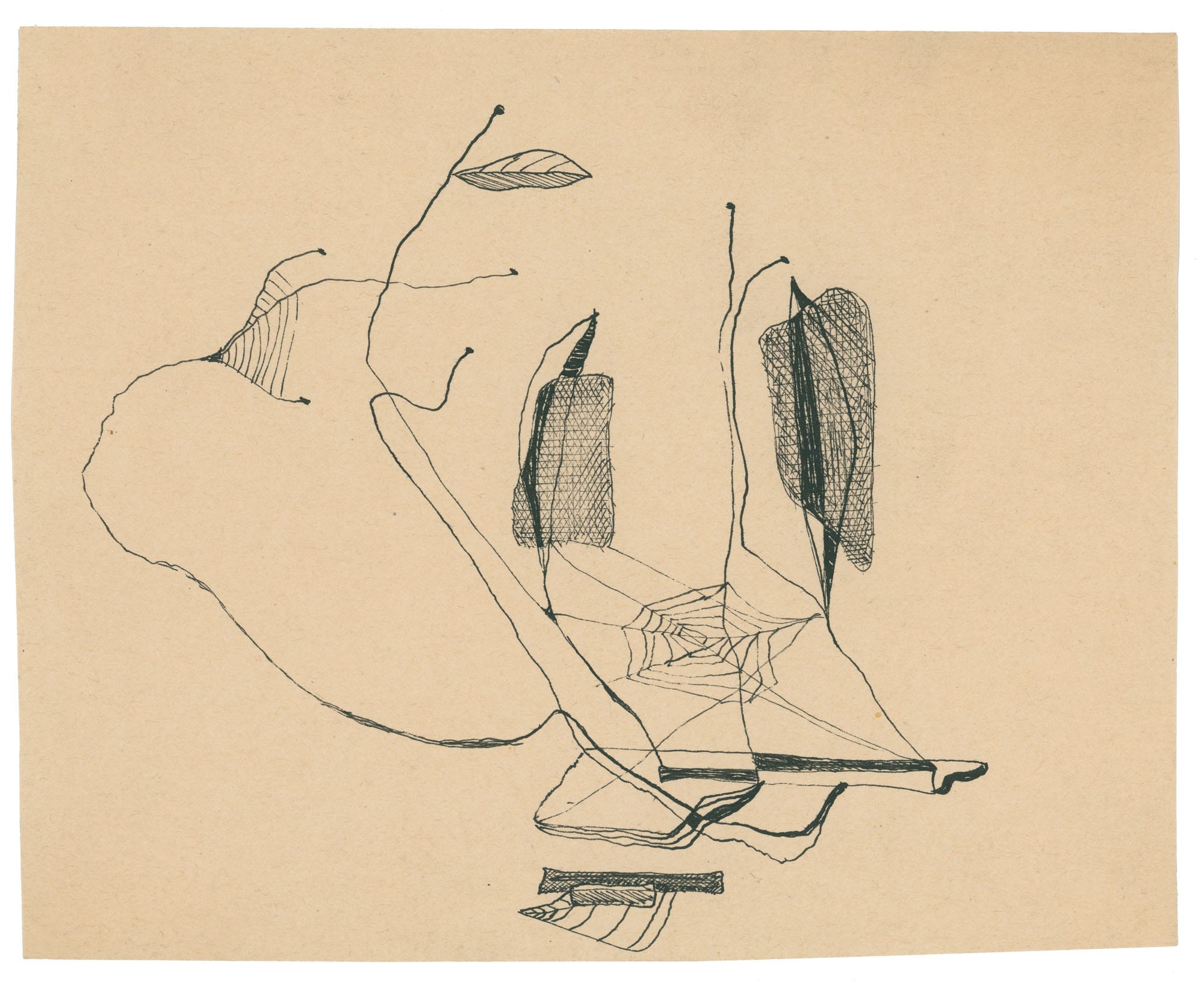 An original composition study by Franciszek Michałek from the 1960s.