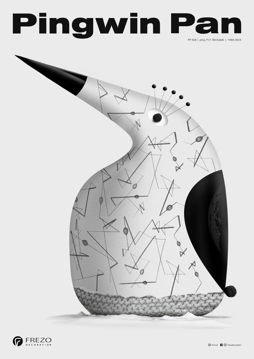 Vintage-inspired Penguin art print on fine art paper with embossed seal