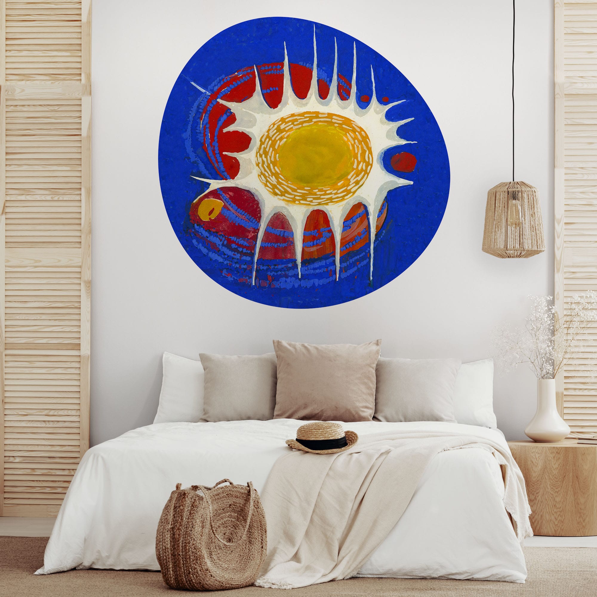 Removable wall art application on a designer cabinet - FREZO FORM