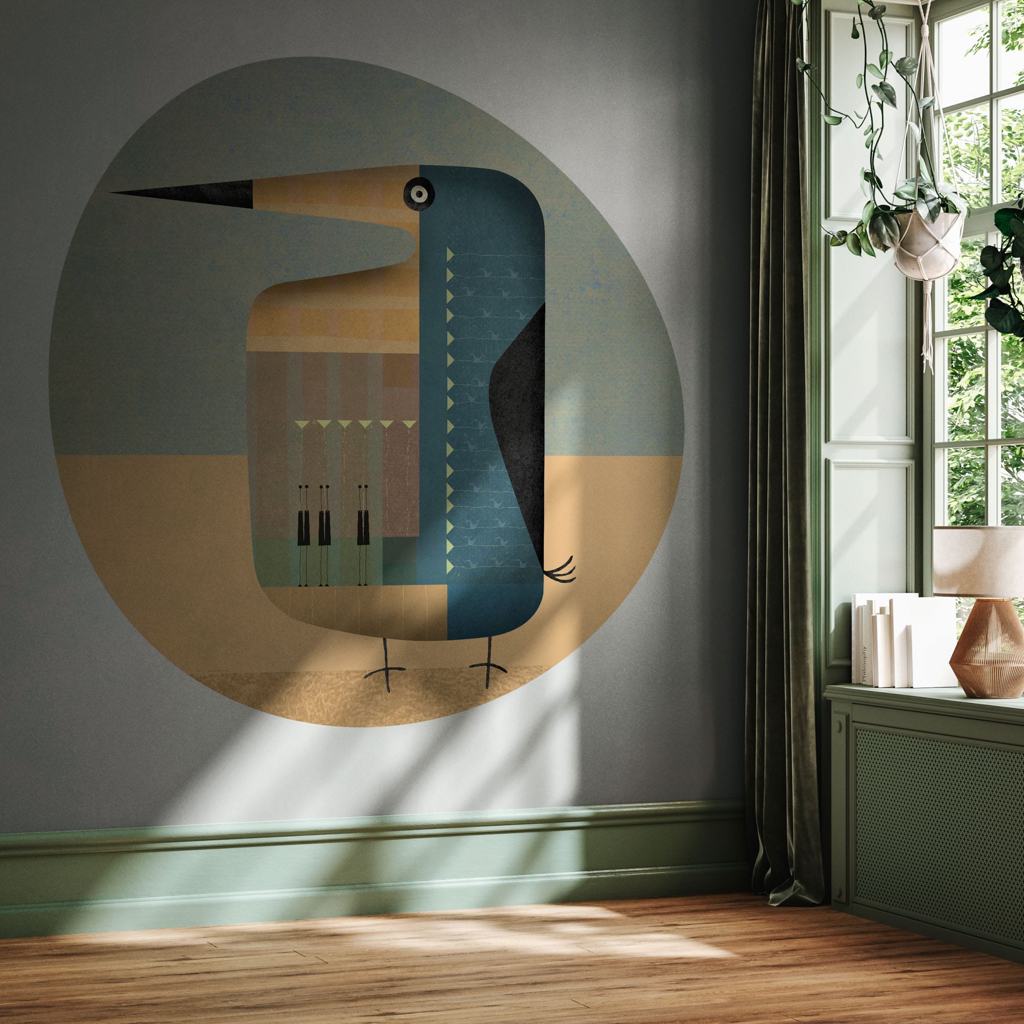 Penguin Pan Penguin Pan - Peel & Stick - Oragnic shape