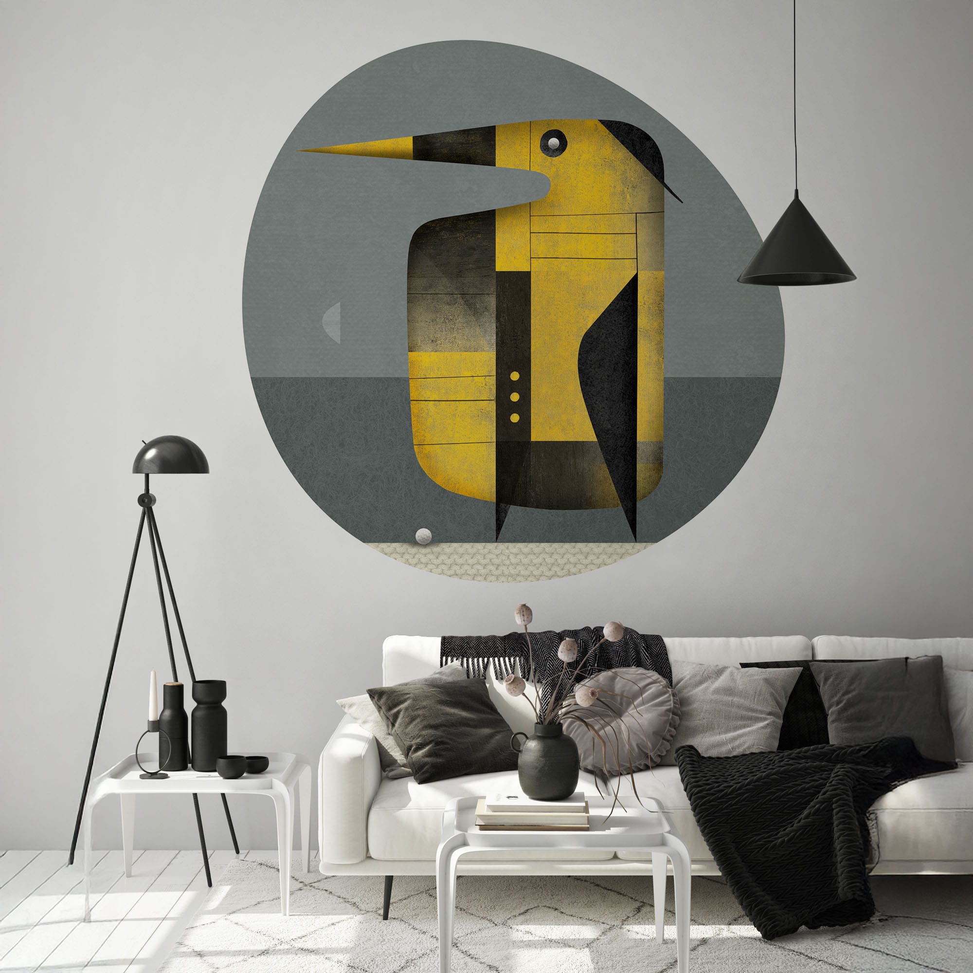 Close-up of premium self-adhesive wallpaper texture from FREZO FORM collection