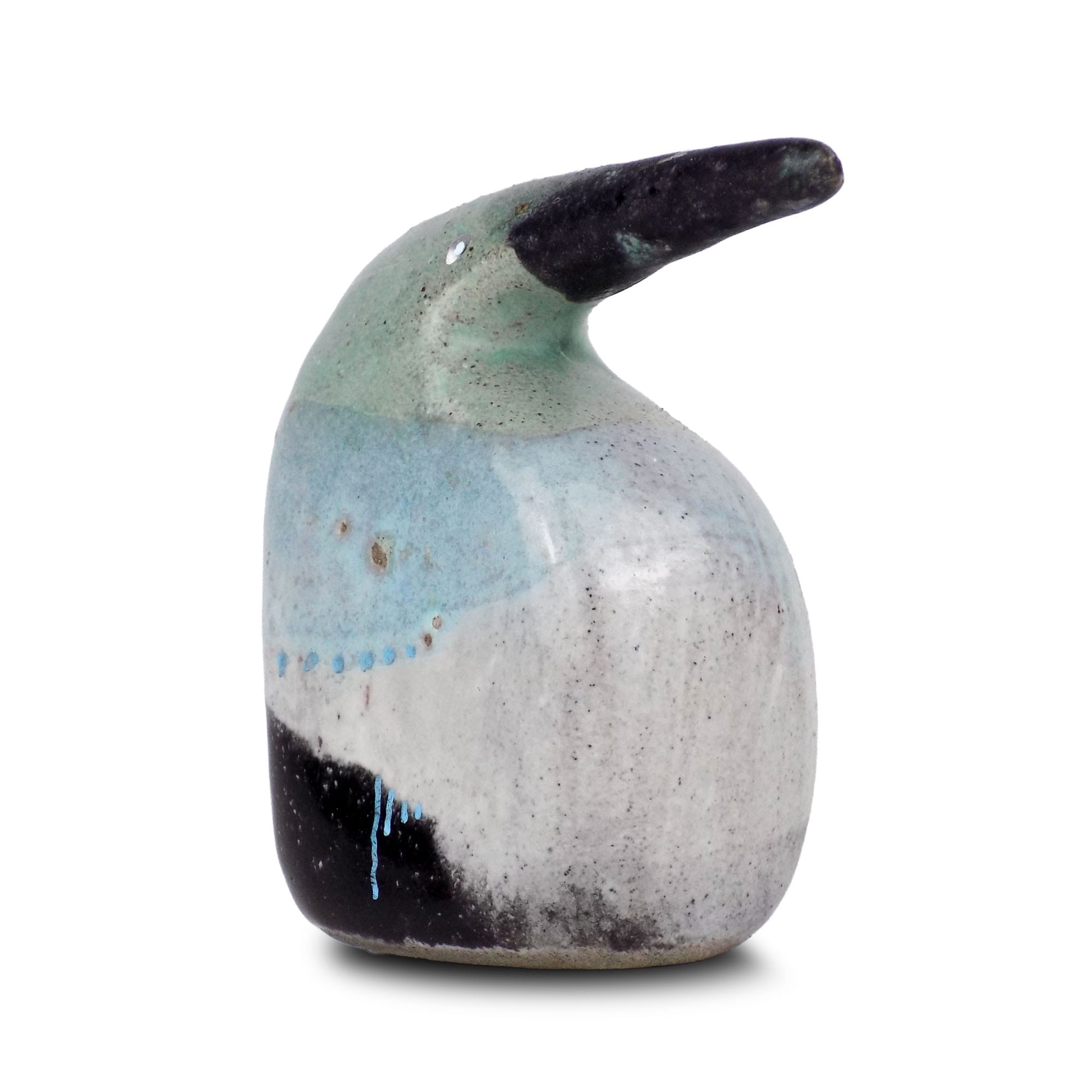 Penguin Pan - Handcrafted ceramic penguin figurine mid-century style
