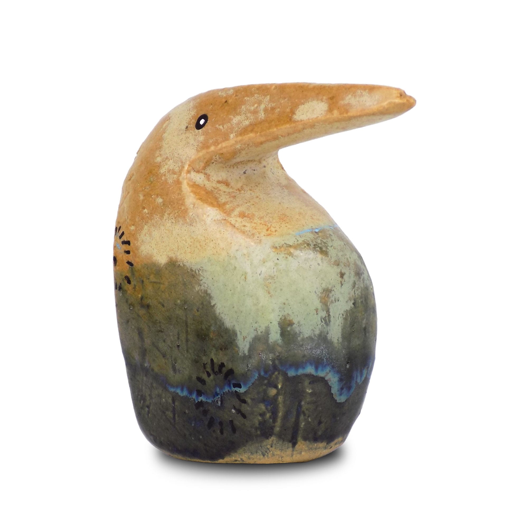 Penguin Pan - Handcrafted ceramic penguin figurine mid-century style