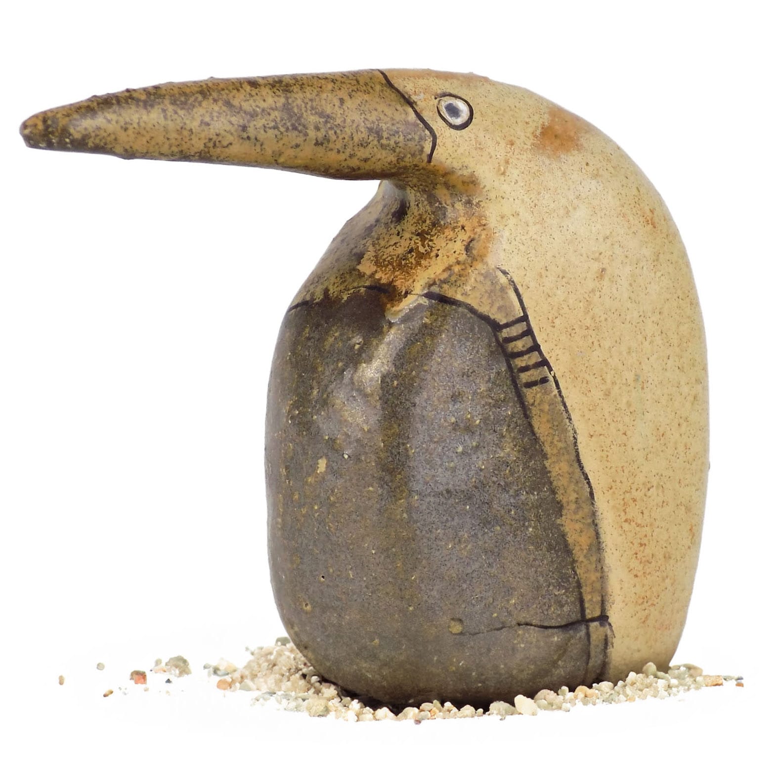 Penguin Pan - ceramic figurine, handmade