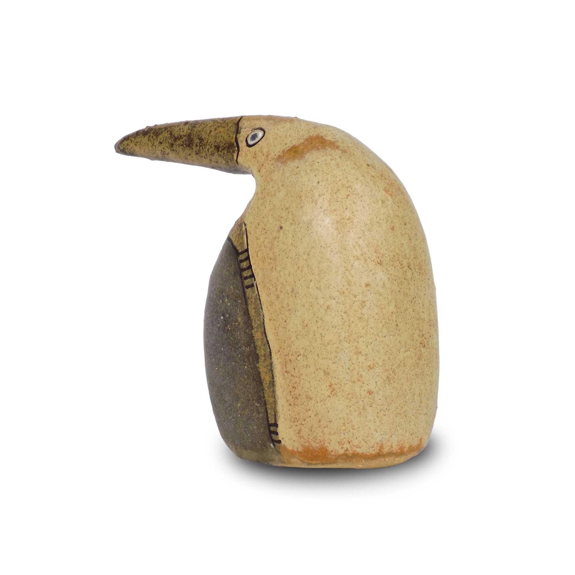 Penguin Pan - Handcrafted ceramic penguin figurine mid-century style