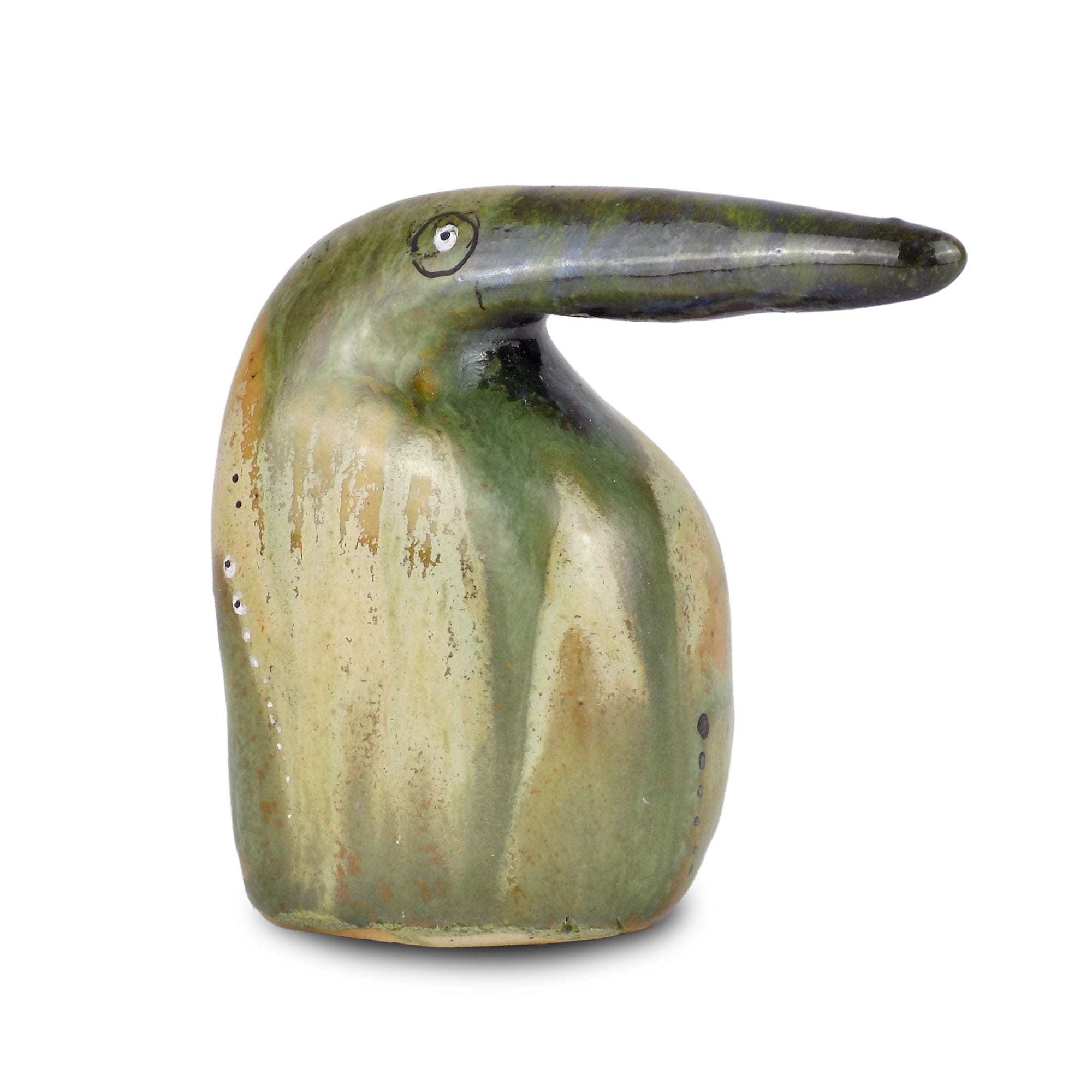 Penguin Pan - Handcrafted ceramic penguin figurine mid-century style