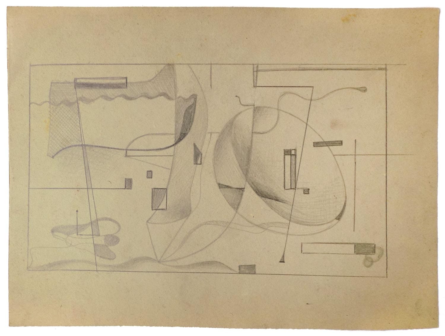 An original composition study by Franciszek Michałek from the 1960s.