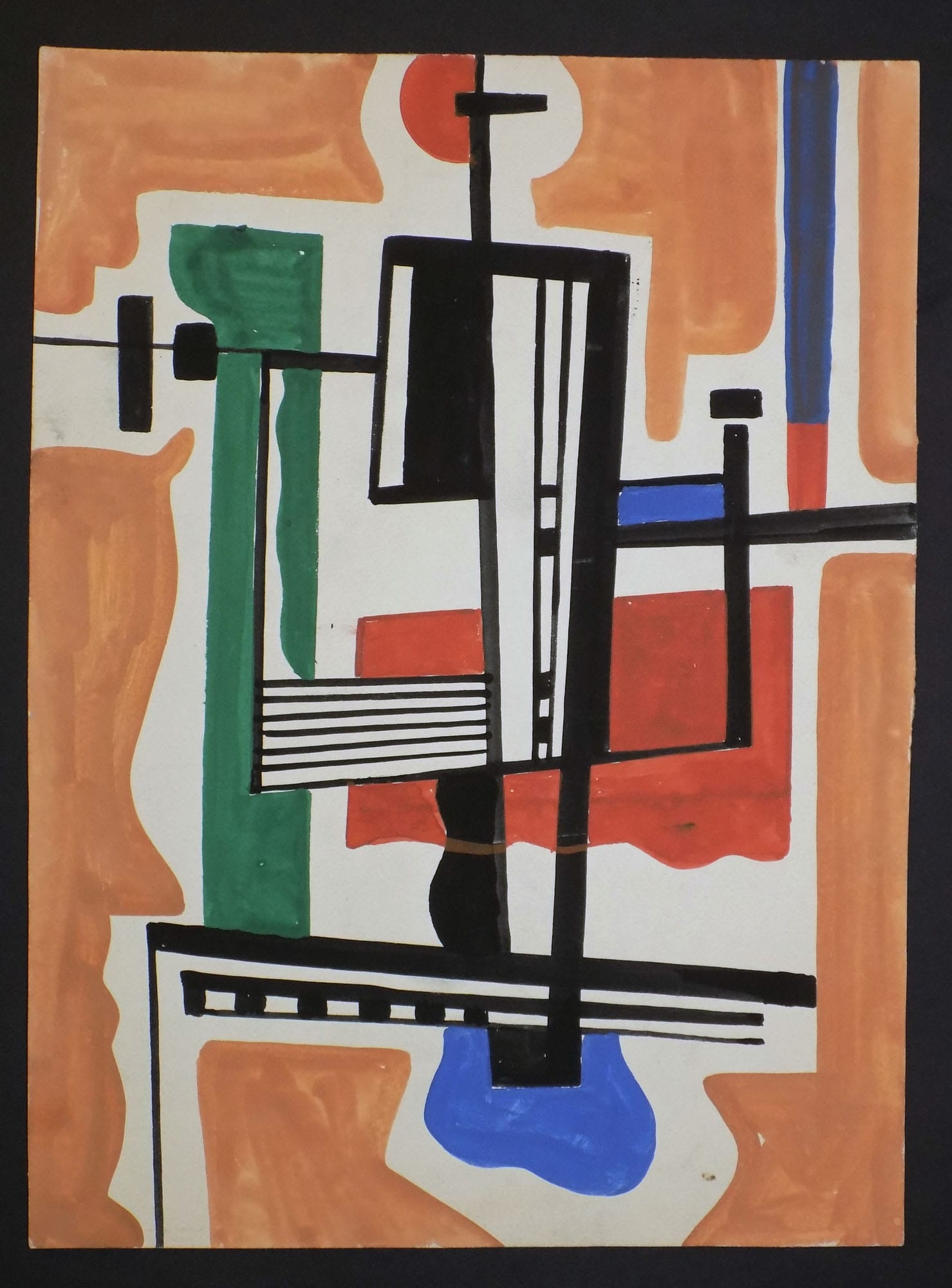 An original composition study by Franciszek Michałek from the 1950s.