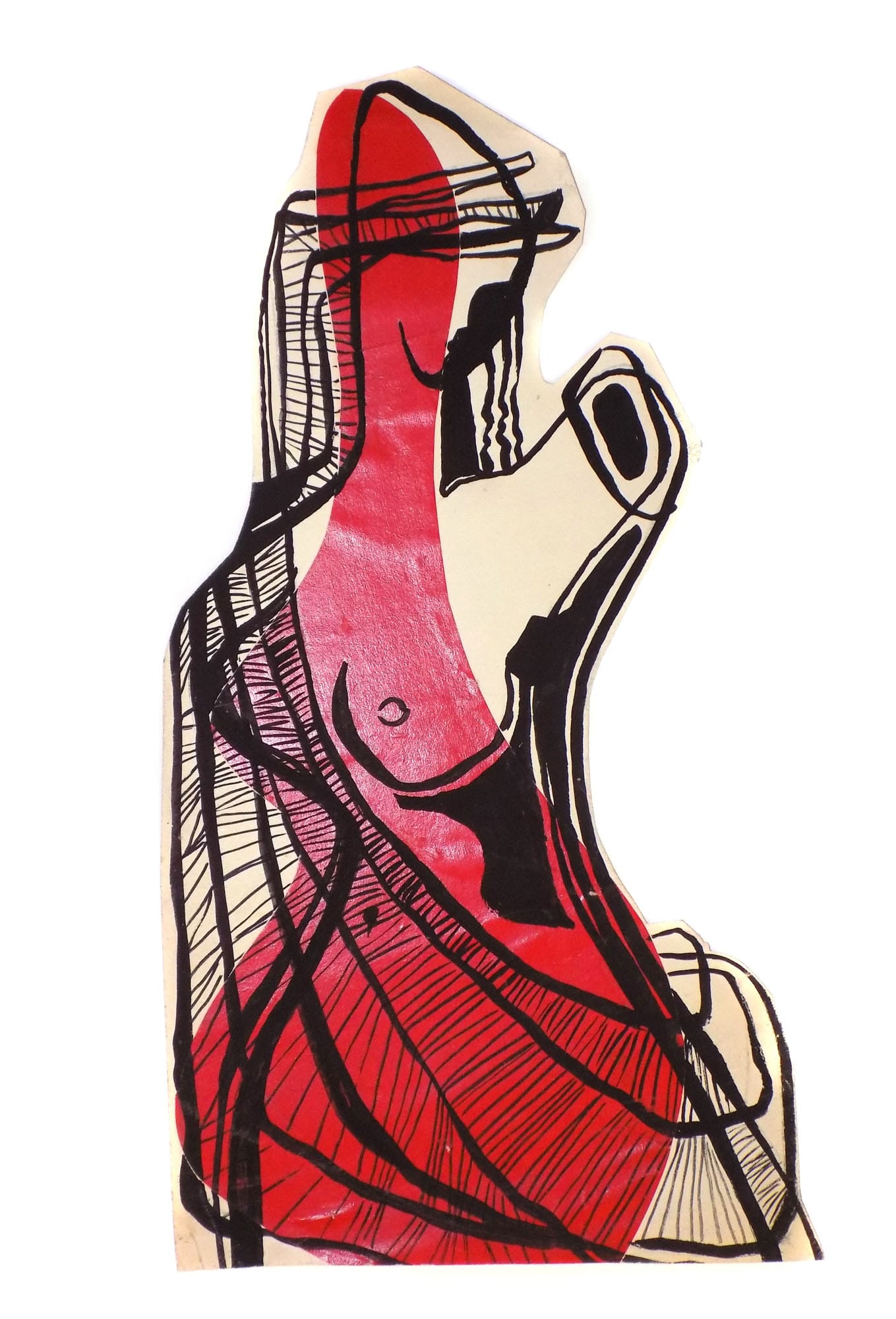 An original composition study by Franciszek Michałek from the 1950s.