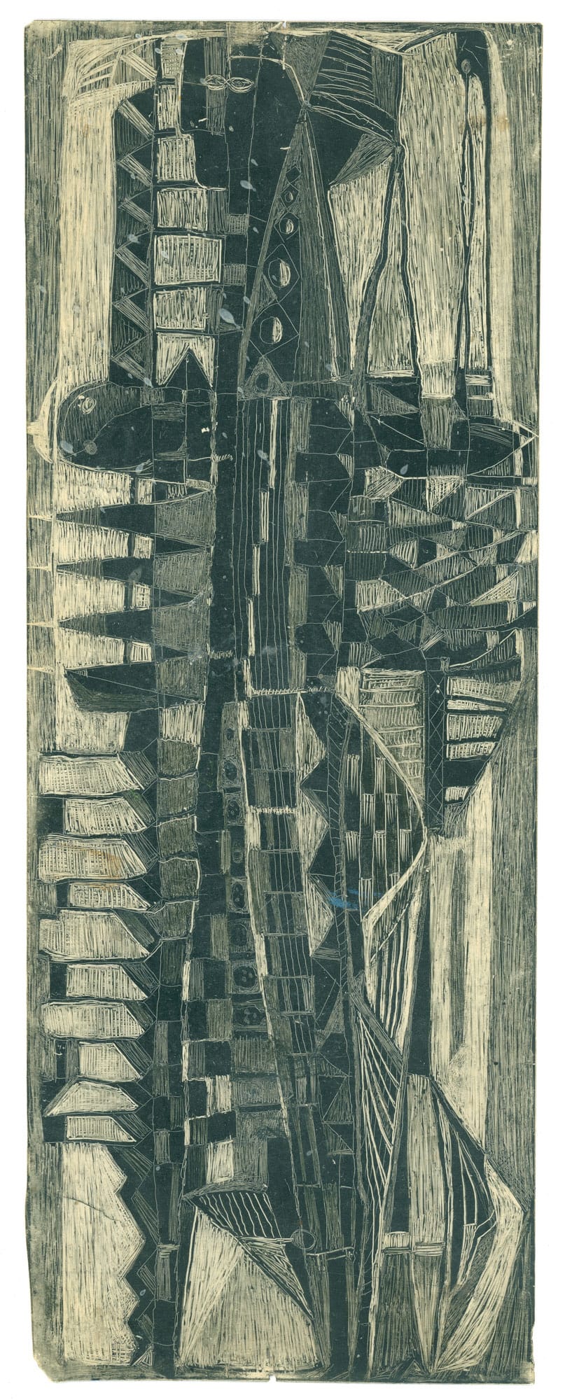 Original 1960s surrealist composition by Franciszek Michałek, dreamlike avant-garde art for Surrealismus collection.