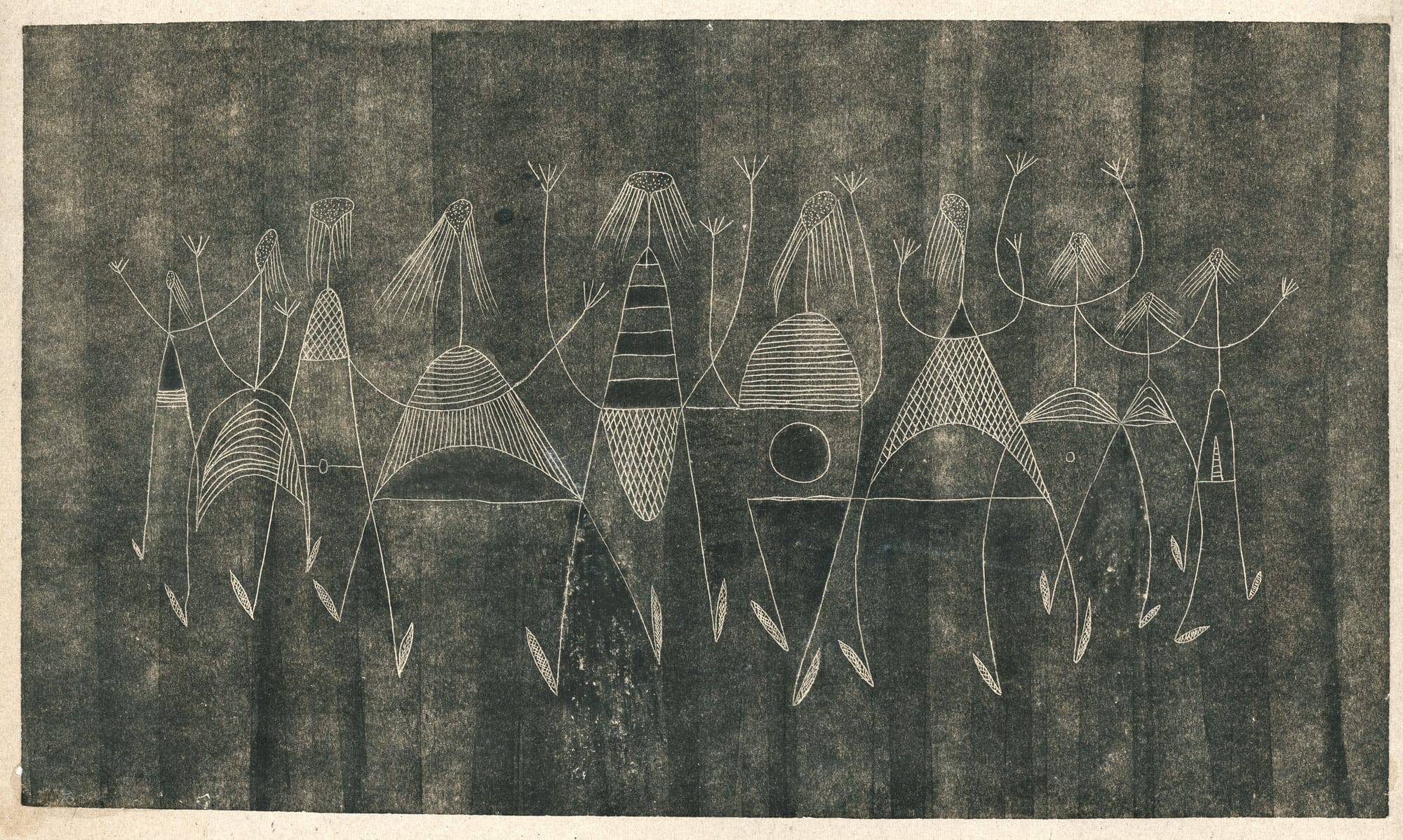 Original 1960s surrealist painting by Franciszek Michałek, dreamlike avant-garde art for Surrealismus collection.