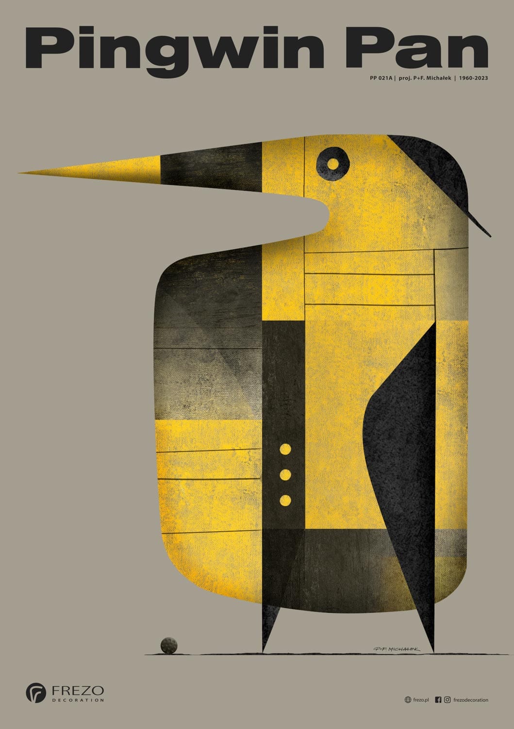 Vintage-inspired Penguin art print on fine art paper with embossed seal