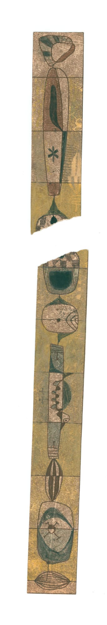 Mid-century modern wall frieze project, 1960s monumental art by Franciszek Michałek, inspiration for the Friezes collection.