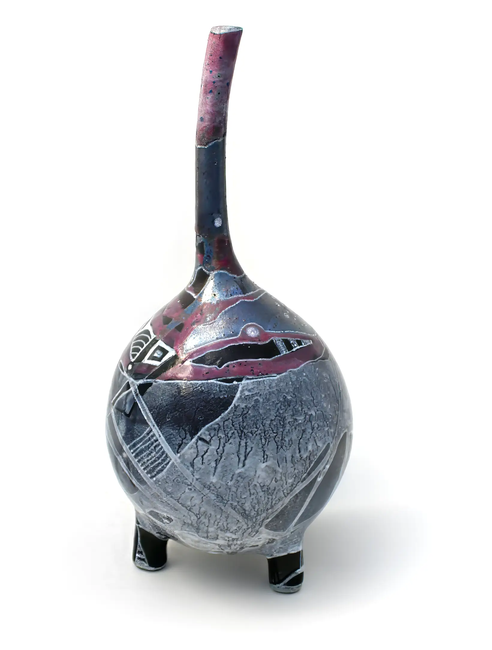 Original ceramic sculpture by FREZO from the Magical Forest collection, hand-formed organic shape.