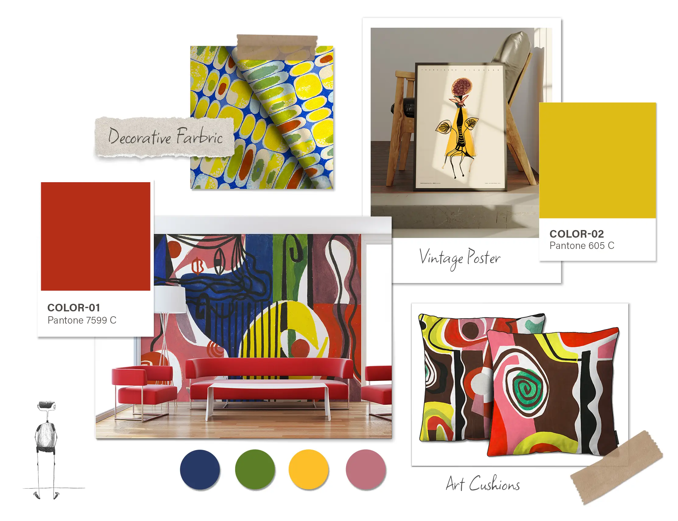 The Concept is our unique approach to interior storytelling, offering a harmonious range of wall murals, posters, ceramics, cushions, and decorative fabrics that share a consistent artistic soul | FREZO